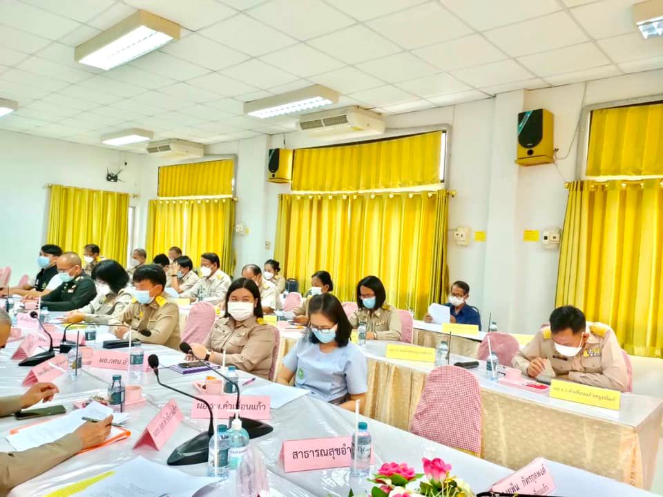 ประชุมหัวหน้าส่วนราชการ หัวหน้าหน่วยงานรัฐวิสาหกิจ ผู้บริหารสถานศึกษา ผู้บริหารองค์กรปกครองส่วนท้องถิ่น และกำนันอำเภอคำเขื่อนแก้ว ครั้งที่ 7/2565