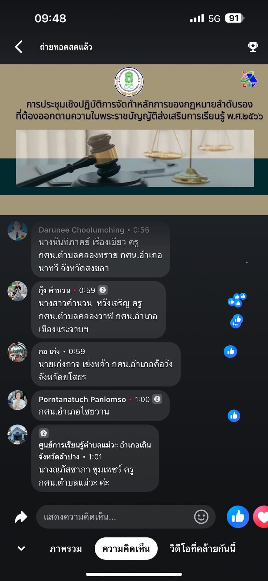 สกร.ระดับอำเภอค้อวัง ร่วมรับชมการถ่ายทอดการประชุมเชิงปฏิบัติการจัดทำแนวทางการขับเคลื่อนงานส่งเสริมการเรียนรู้ ประจำปีงบประมาณ พ.ศ. 2568 การเสวนาในหัวข้อ 